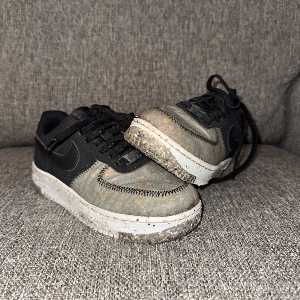 Nike Air Force 1 Crater Recycled Black, Size 6